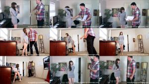 Hard spanking girl right there in the office- MySpankingRoommate – Episode 288: Linny Caned in the Office
