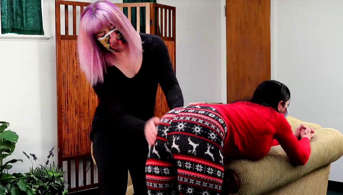 Lilith is given a hand paddling over her leggings - RealSpankings – Lilith’s Late Rent Punishment (part 1 Of 2) - Start Lilith’s punishment.
