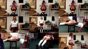 Lily is punished on her first day at The Institute - Real Spankings Institute – Lily’s Arrival and Meeting with The Dean