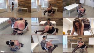 Hand paddling girl - Spanking F/F – Sexy Maid Cleaning Agency Episode 25
