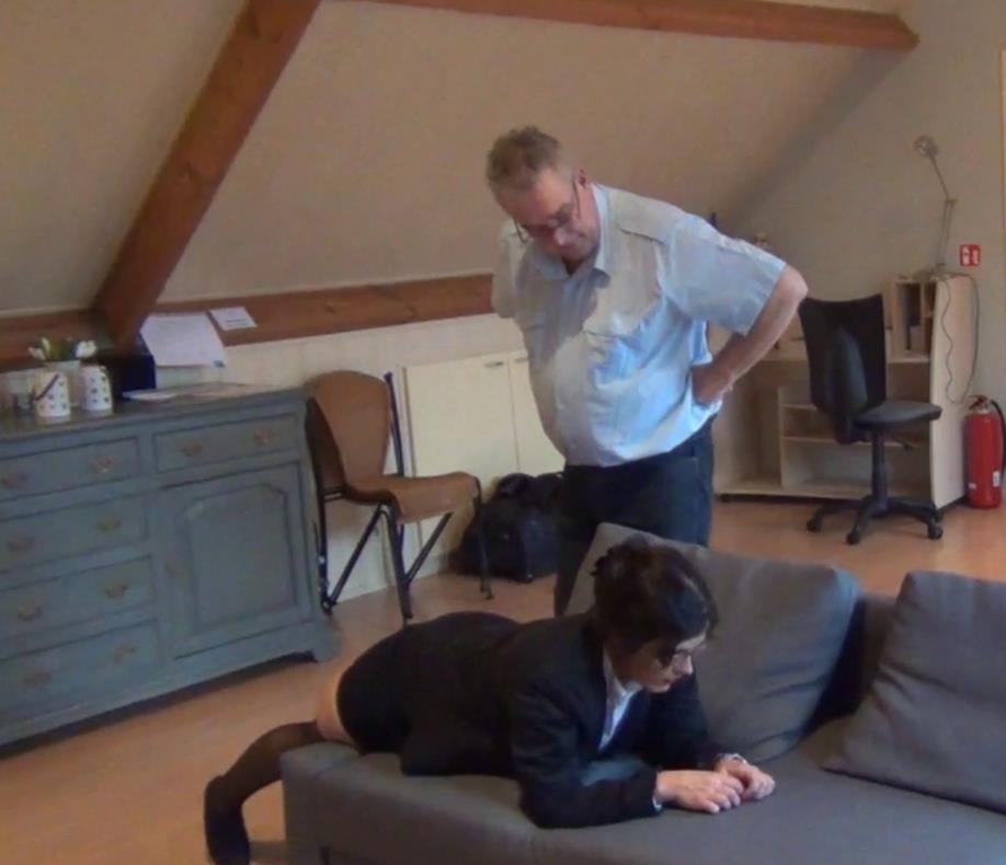 The Director spanked Montse - Spanking M/F – The Whippingsham Episode 23