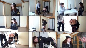 Kami  got a sound caning from the chief  Spanking M/F – South-West Police Station 11  -Serious Trouble
