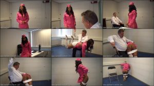  Little madam got a sound hand spanking and a hard strapping – Spanking M/F – Europe Airlines Episode 21